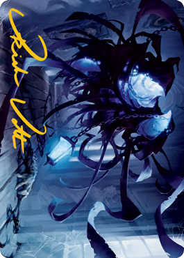 Spectral Adversary Art Card (Gold-Stamped Signature) [Innistrad: Midnight Hunt Art Series] | Lots Moore NSW