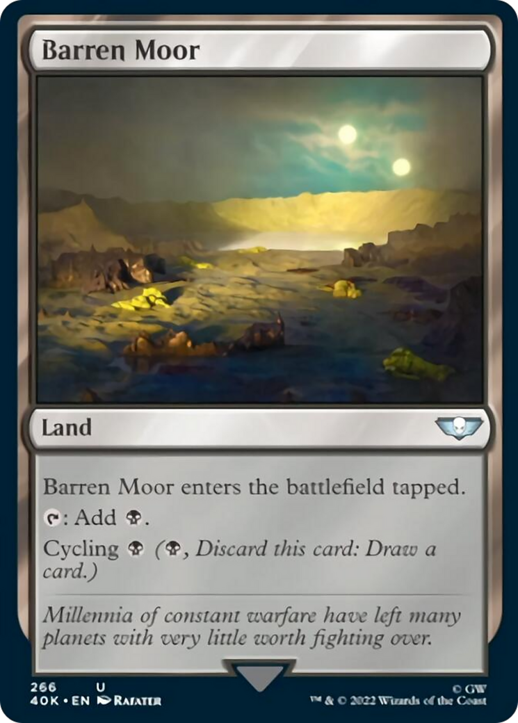 Barren Moor (Surge Foil) [Universes Beyond: Warhammer 40,000] | Lots Moore NSW