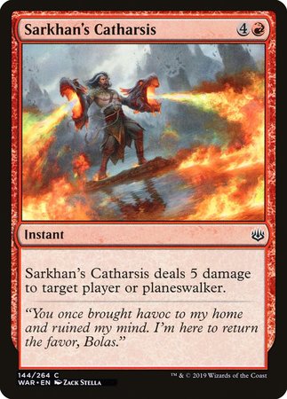 Sarkhan's Catharsis [War of the Spark] | Lots Moore NSW