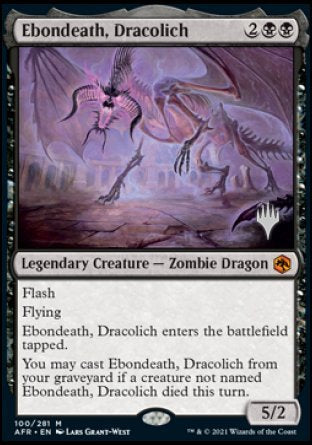 Ebondeath, Dracolich (Promo Pack) [Dungeons & Dragons: Adventures in the Forgotten Realms Promos] | Lots Moore NSW