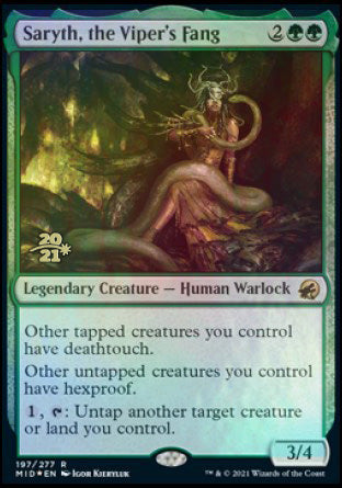 Saryth, the Viper's Fang [Innistrad: Midnight Hunt Prerelease Promos] | Lots Moore NSW