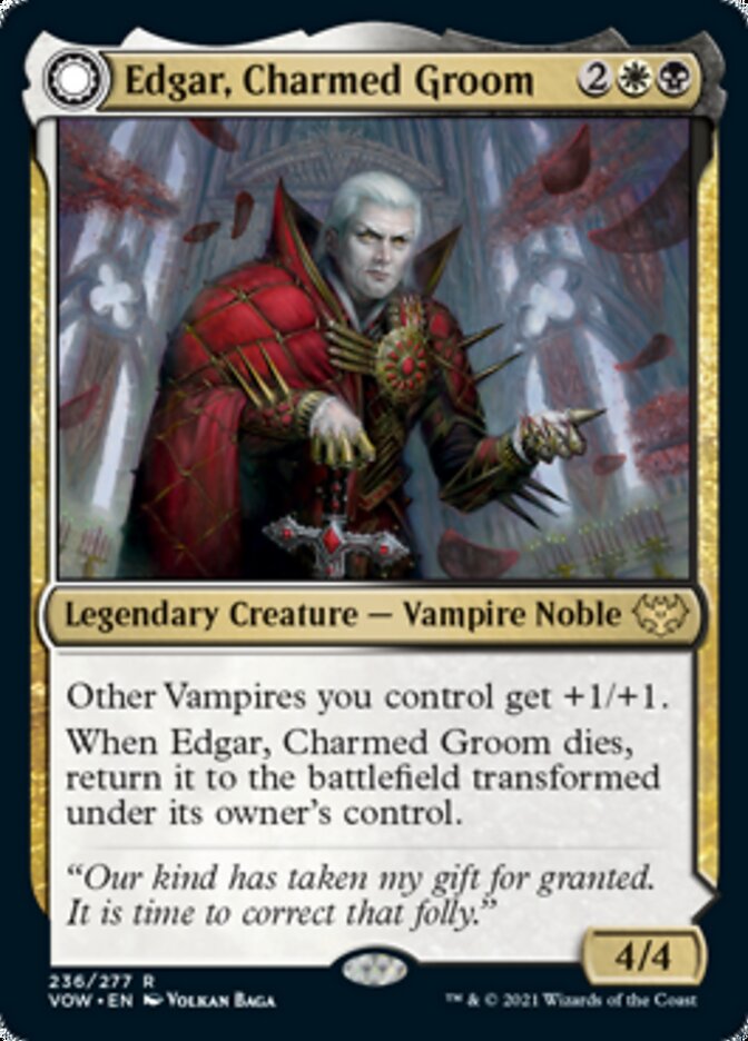 Edgar, Charmed Groom // Edgar Markov's Coffin [Innistrad: Crimson Vow] | Lots Moore NSW