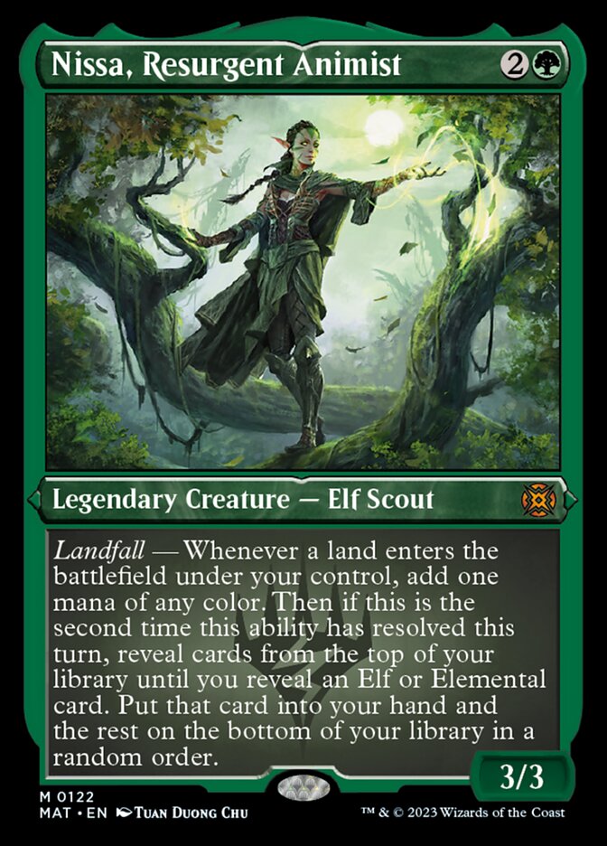 Nissa, Resurgent Animist (Foil Etched) [March of the Machine: The Aftermath] | Lots Moore NSW
