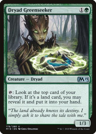 Dryad Greenseeker [Core Set 2019] | Lots Moore NSW