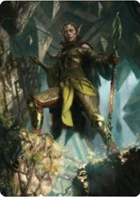 Nissa of Shadowed Boughs 1 Art Card [Zendikar Rising Art Series] | Lots Moore NSW