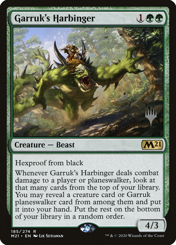 Garruk's Harbinger (Promo Pack) [Core Set 2021 Promos] | Lots Moore NSW