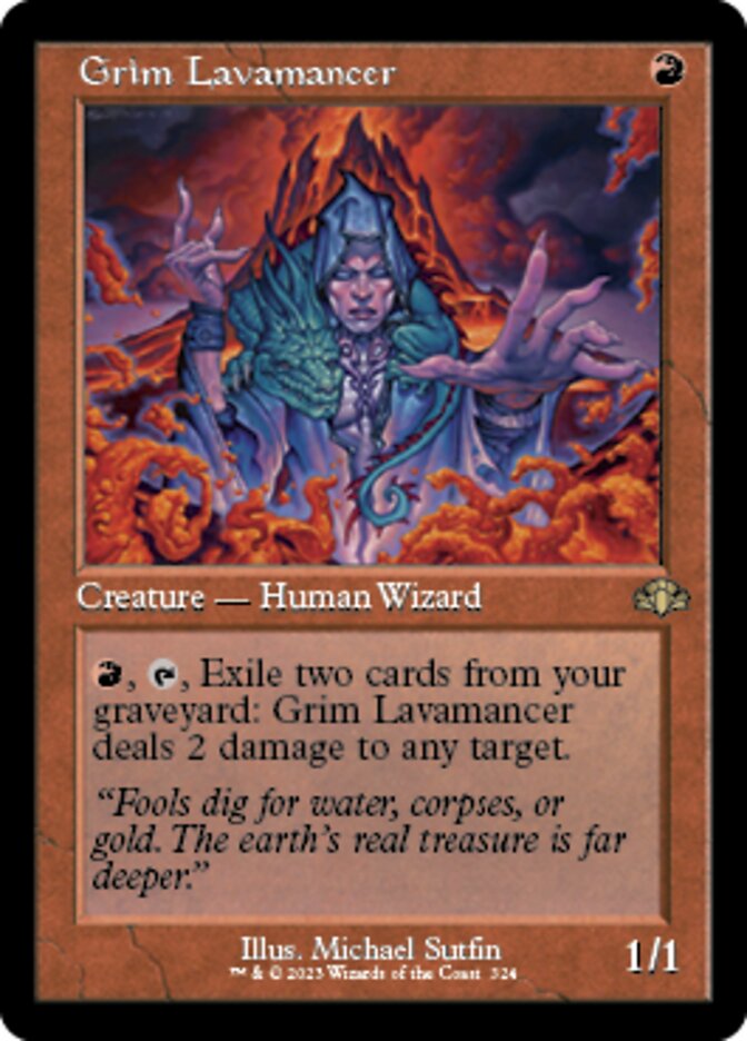 Grim Lavamancer (Retro) [Dominaria Remastered] | Lots Moore NSW