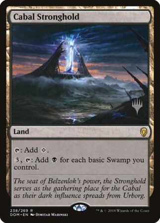 Cabal Stronghold [Dominaria Promos] | Lots Moore NSW