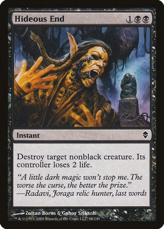 Hideous End [Zendikar] | Lots Moore NSW