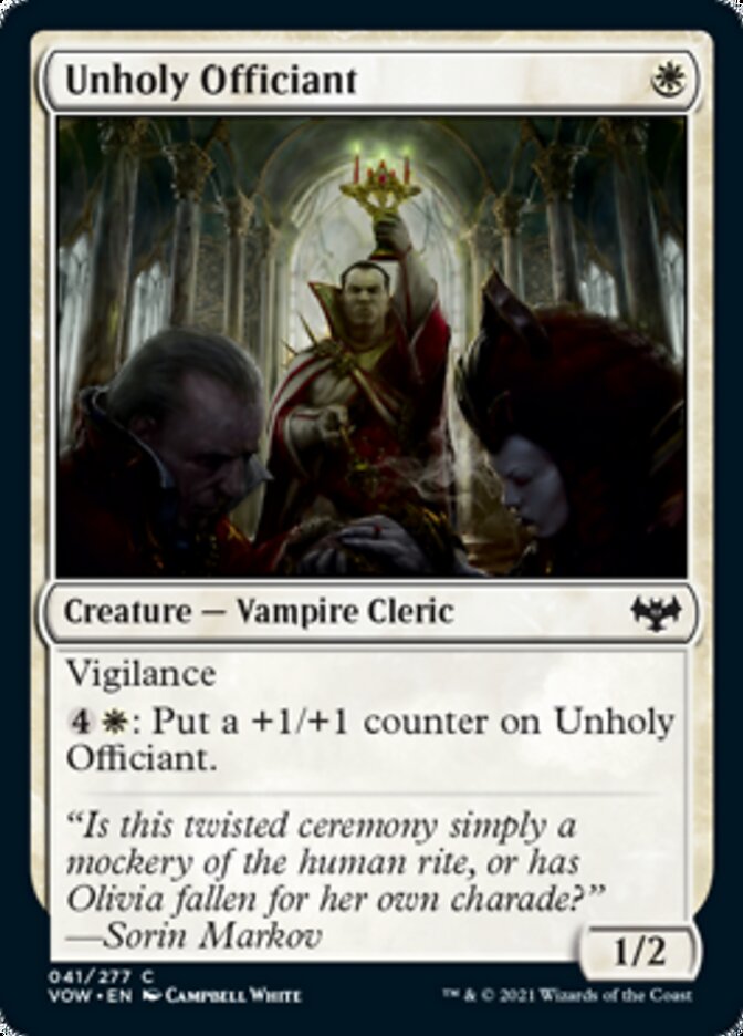 Unholy Officiant [Innistrad: Crimson Vow] | Lots Moore NSW