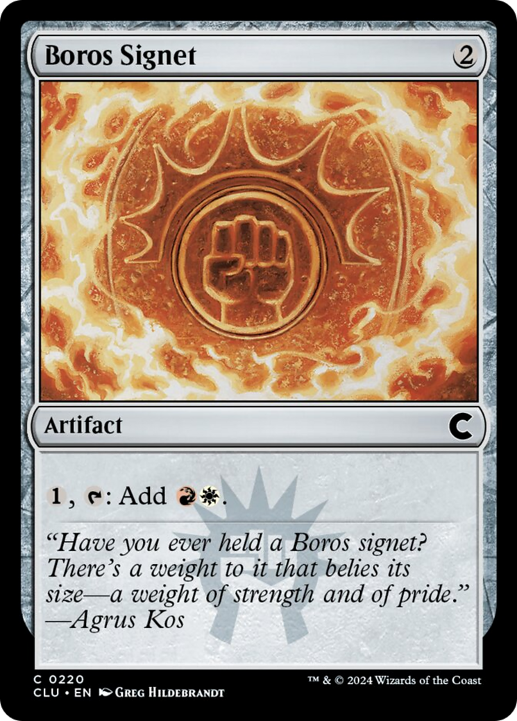 Boros Signet [Ravnica: Clue Edition] | Lots Moore NSW