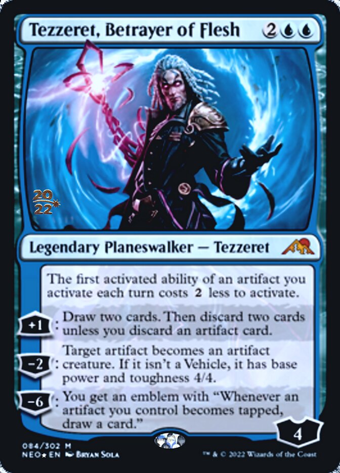 Tezzeret, Betrayer of Flesh [Kamigawa: Neon Dynasty Prerelease Promos] | Lots Moore NSW