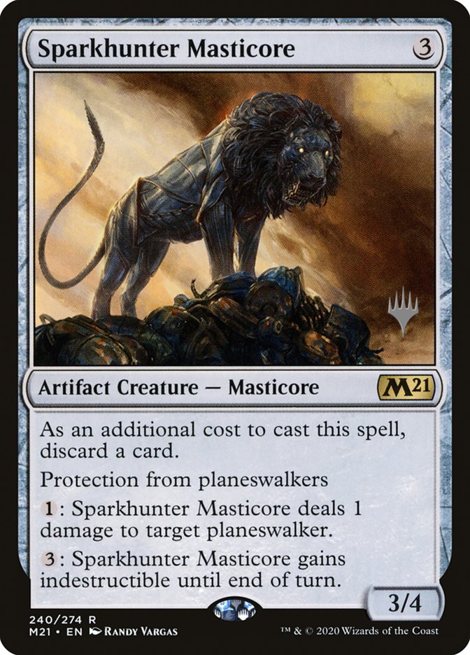 Sparkhunter Masticore (Promo Pack) [Core Set 2021 Promos] | Lots Moore NSW