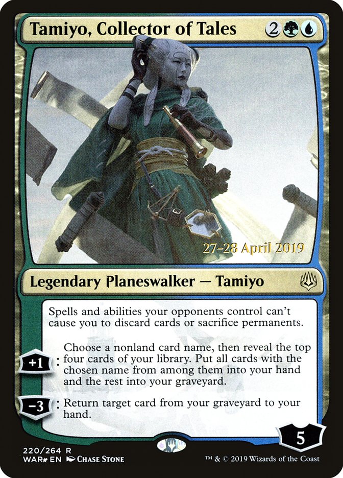 Tamiyo, Collector of Tales  [War of the Spark Prerelease Promos] | Lots Moore NSW