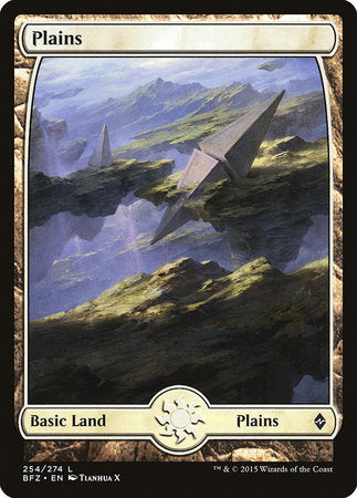 Plains (254) - Full Art [Battle for Zendikar] | Lots Moore NSW