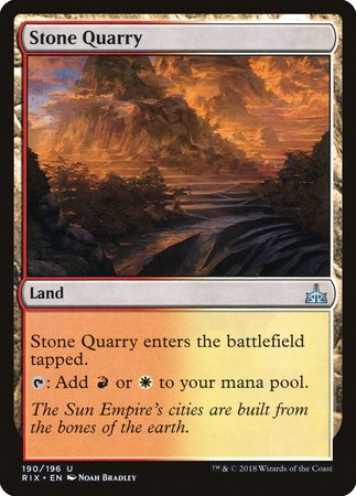 Stone Quarry [Rivals of Ixalan] | Lots Moore NSW