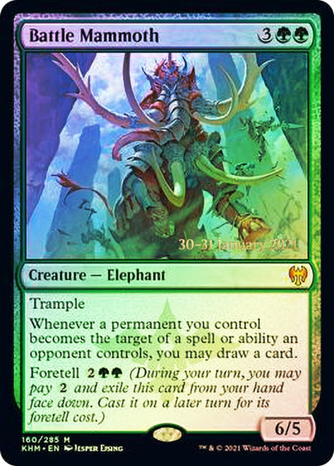 Battle Mammoth  [Kaldheim Prerelease Promos] | Lots Moore NSW