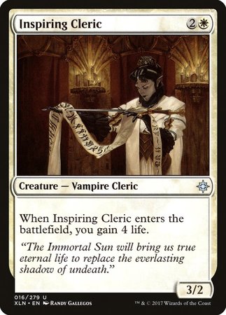 Inspiring Cleric [Ixalan] | Lots Moore NSW