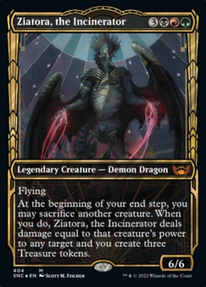 Ziatora, the Incinerator (Showcase Golden Age Gilded Foil) [Streets of New Capenna] | Lots Moore NSW