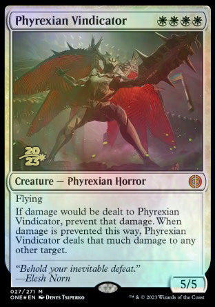 Phyrexian Vindicator [Phyrexia: All Will Be One Prerelease Promos] | Lots Moore NSW