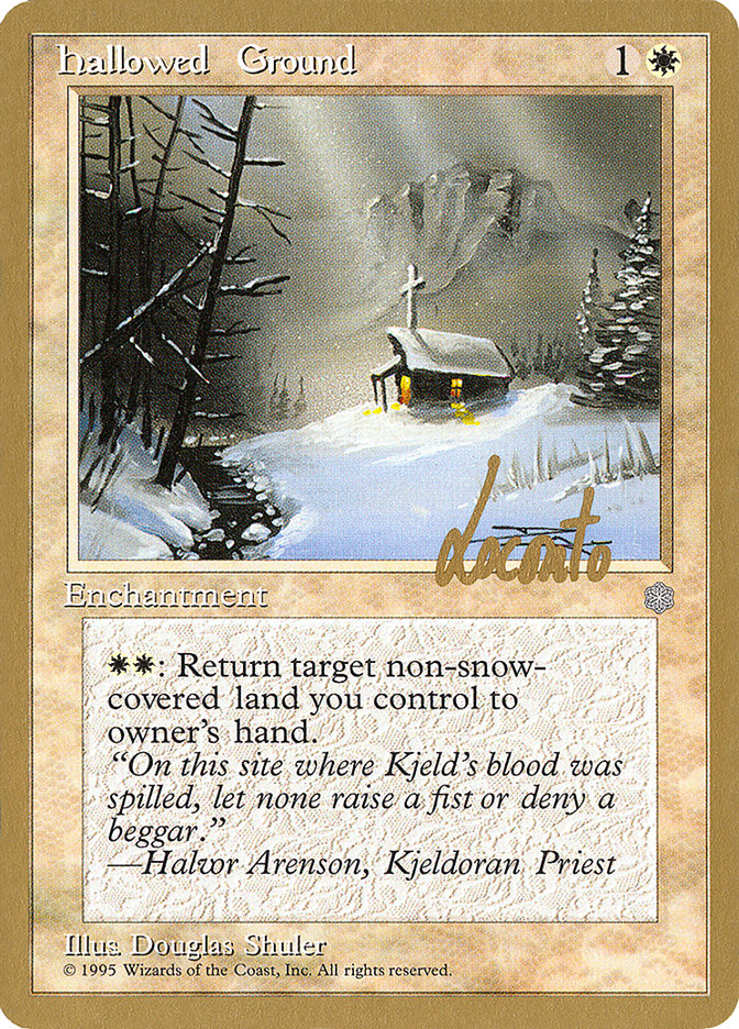 Hallowed Ground (Michael Loconto) [Pro Tour Collector Set] | Lots Moore NSW