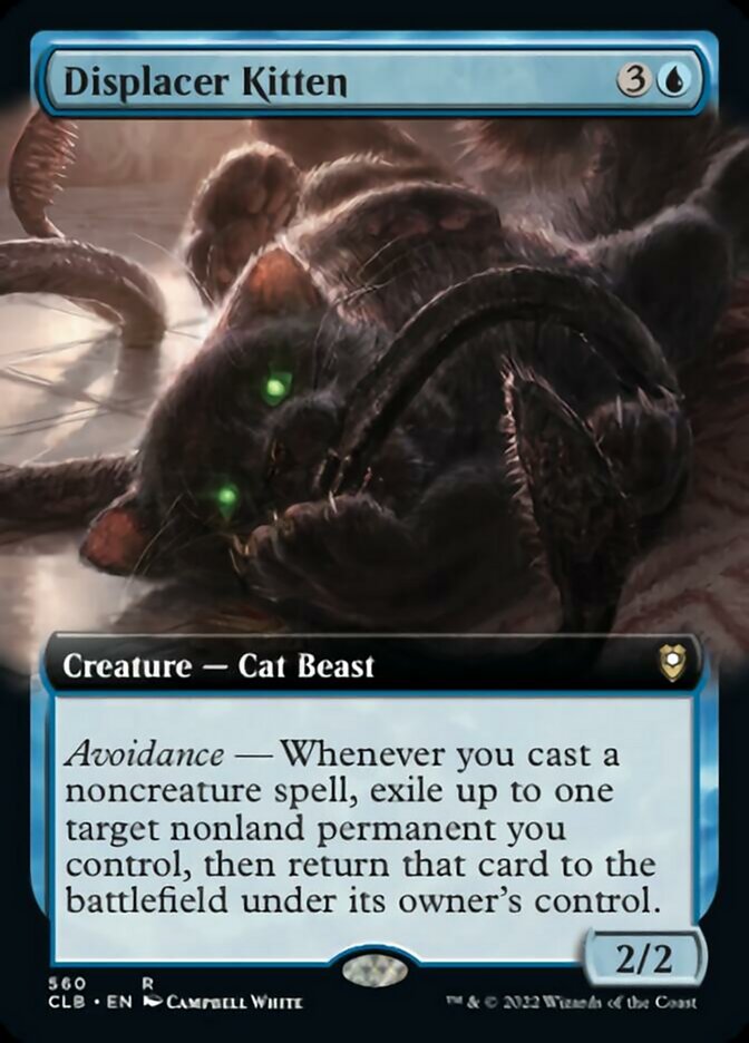 Displacer Kitten (Extended Art) [Commander Legends: Battle for Baldur's Gate] | Lots Moore NSW