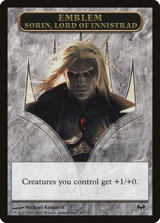 Emblem - Sorin, Lord of Innistrad [Dark Ascension Tokens] | Lots Moore NSW