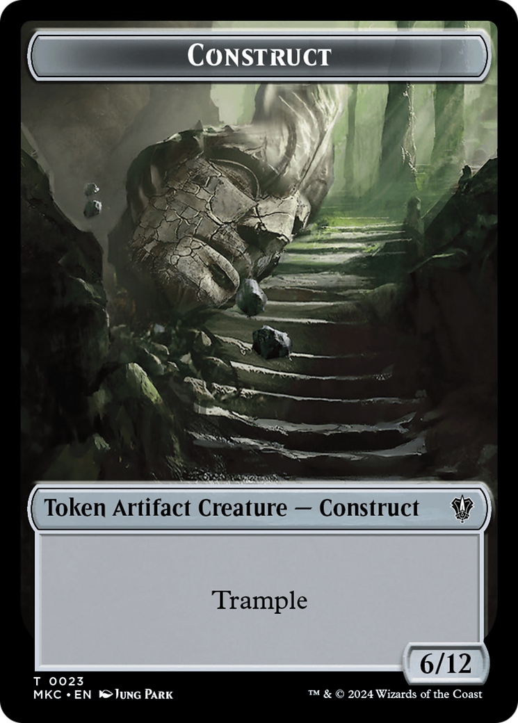 Construct // Soldier Double-Sided Token [Murders at Karlov Manor Commander Tokens] | Lots Moore NSW