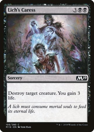 Lich's Caress [Core Set 2019] | Lots Moore NSW