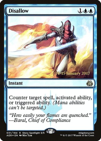 Disallow [Aether Revolt Promos] | Lots Moore NSW