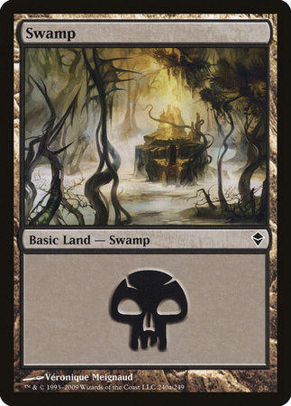 Swamp (240a) [Zendikar] | Lots Moore NSW