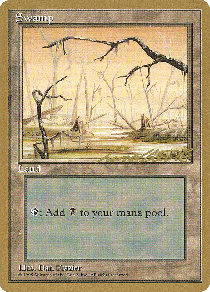 Swamp (ll370) (Leon Lindback) [Pro Tour Collector Set] | Lots Moore NSW