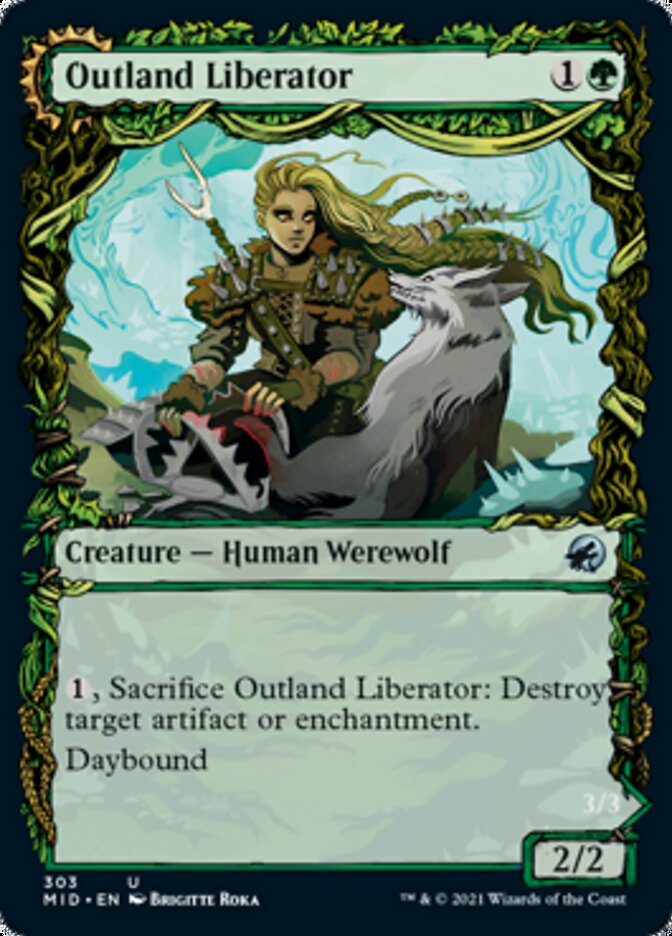 Outland Liberator // Frenzied Trapbreaker (Showcase Equinox) [Innistrad: Midnight Hunt] | Lots Moore NSW