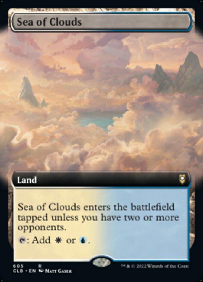 Sea of Clouds (Extended Art) [Commander Legends: Battle for Baldur's Gate] | Lots Moore NSW