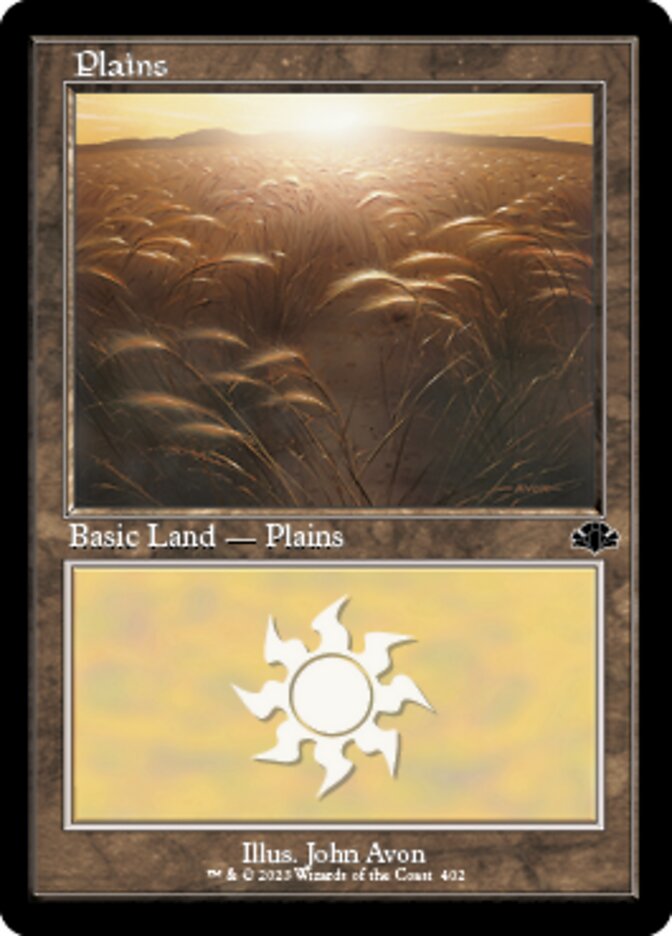Plains (402) (Retro) [Dominaria Remastered] | Lots Moore NSW