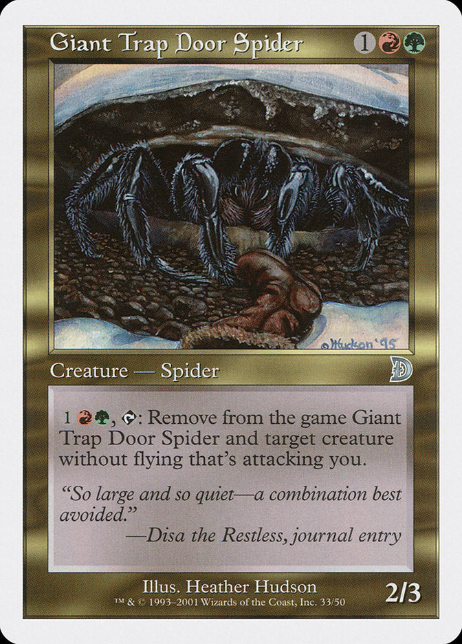 Giant Trap Door Spider [Deckmasters] | Lots Moore NSW