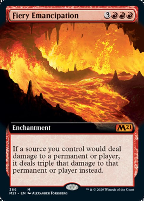 Fiery Emancipation (Extended Art) [Core Set 2021] | Lots Moore NSW