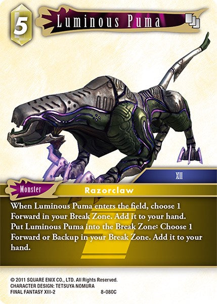 Luminous Puma [Opus VIII] | Lots Moore NSW