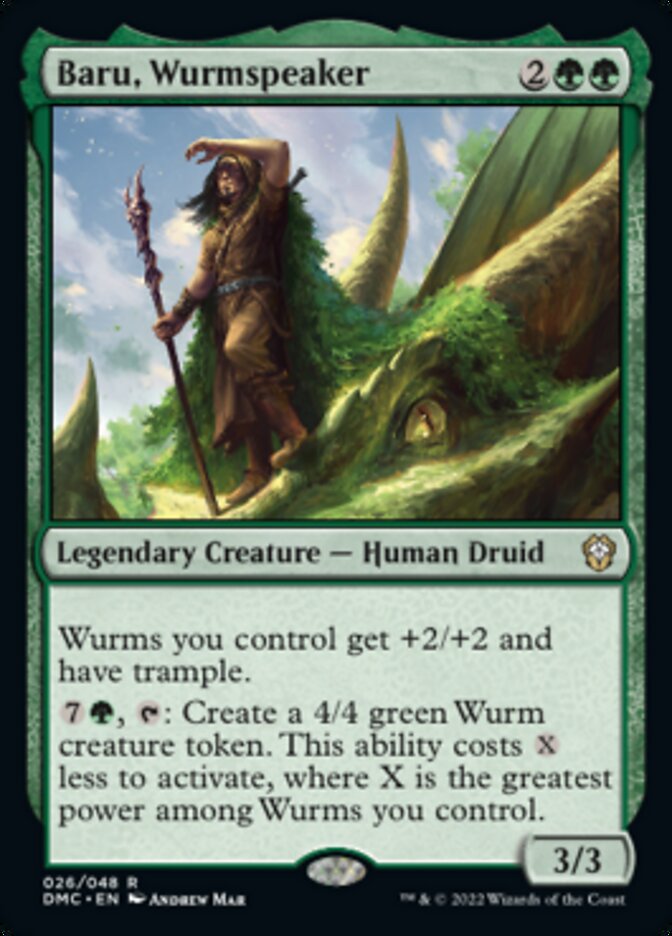 Baru, Wurmspeaker [Dominaria United Commander] | Lots Moore NSW