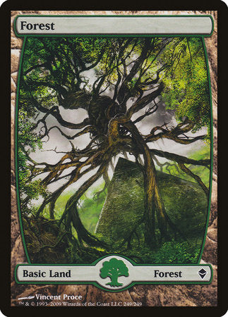 Forest (249) - Full Art [Zendikar] | Lots Moore NSW