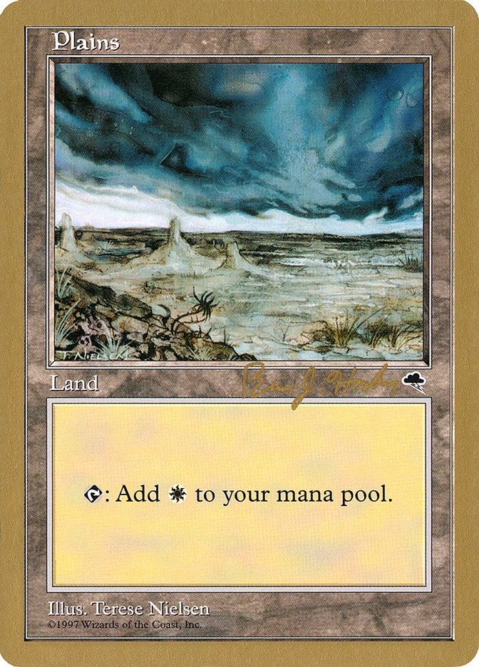 Plains (bh334) (Brian Hacker) [World Championship Decks 1998] | Lots Moore NSW