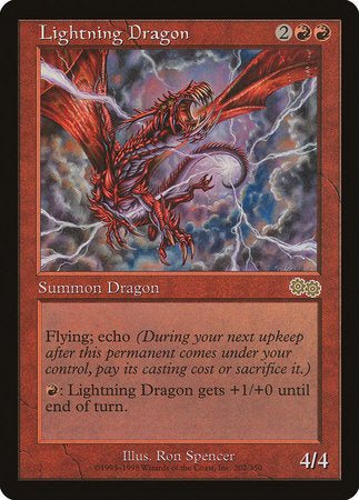 Lightning Dragon [Urza's Saga] | Lots Moore NSW