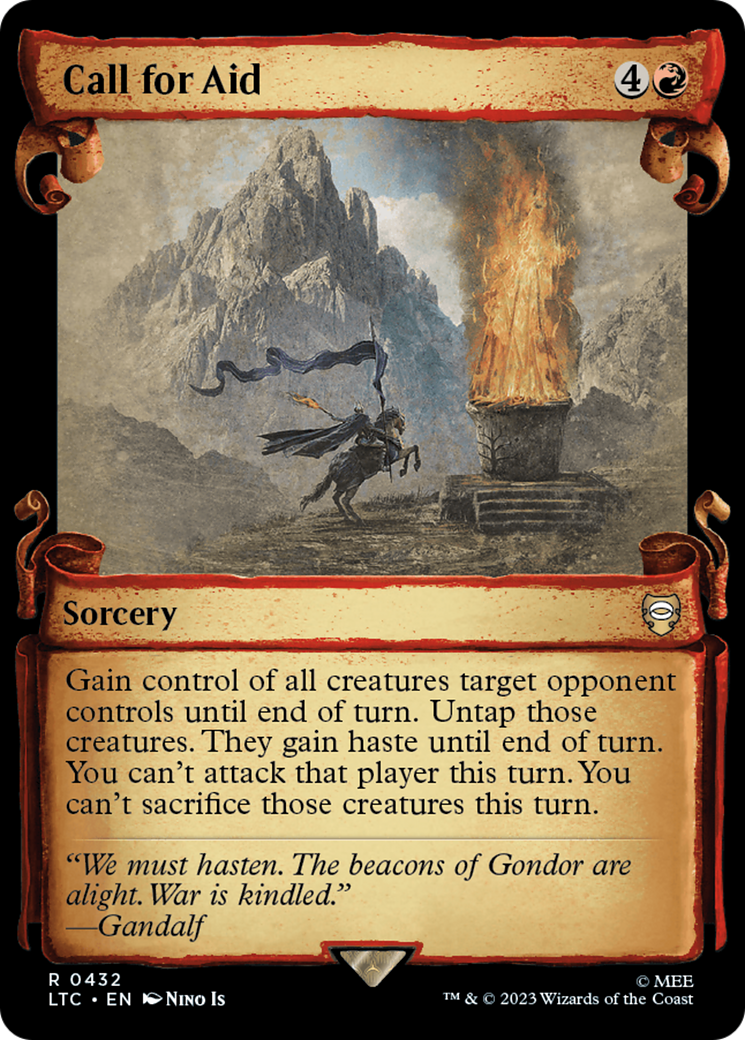 Call for Aid [The Lord of the Rings: Tales of Middle-Earth Commander Showcase Scrolls] | Lots Moore NSW