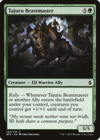 Tajuru Beastmaster [Battle for Zendikar] | Lots Moore NSW