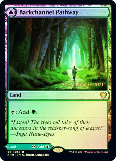 Barkchannel Pathway // Tidechannel Pathway  [Kaldheim Prerelease Promos] | Lots Moore NSW