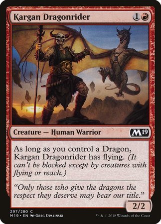 Kargan Dragonrider [Core Set 2019] | Lots Moore NSW