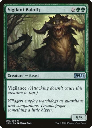 Vigilant Baloth [Core Set 2019] | Lots Moore NSW