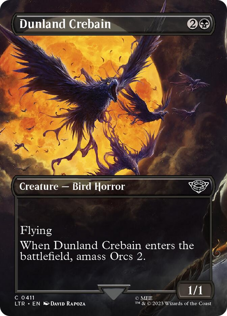 Dunland Crebain (Borderless Alternate Art) [The Lord of the Rings: Tales of Middle-Earth] | Lots Moore NSW