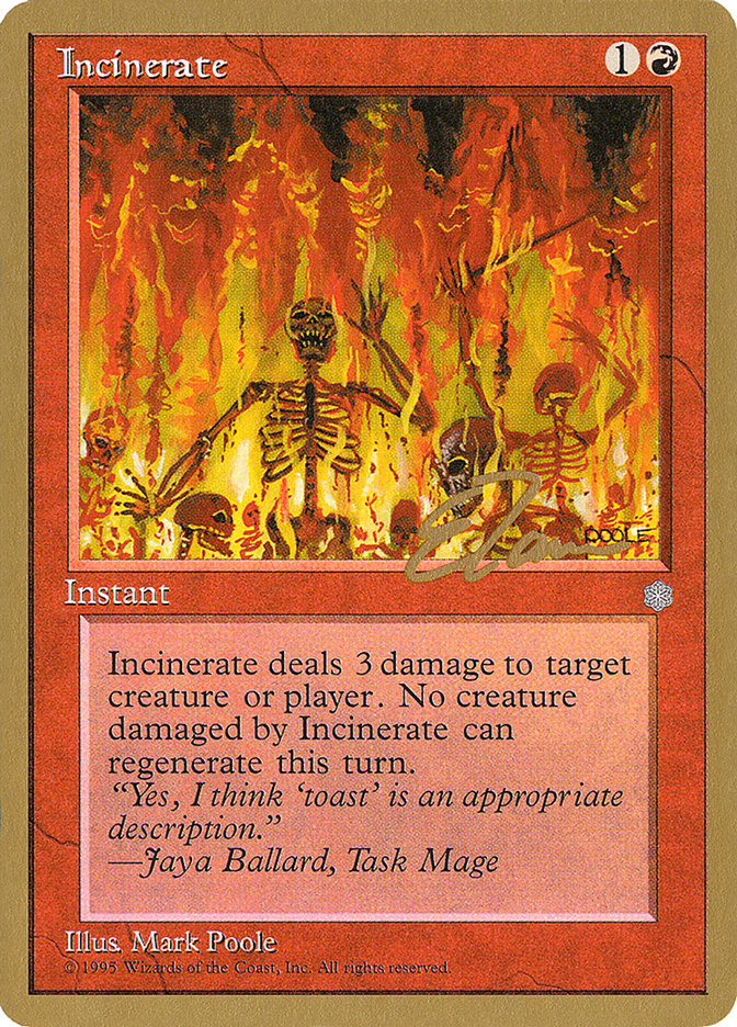Incinerate (Eric Tam) [Pro Tour Collector Set] | Lots Moore NSW