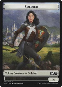 Soldier // Dinosaur Double-Sided Token [Game Night 2019 Tokens] | Lots Moore NSW